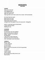 1 Margarita 2 Margarita Lyrics