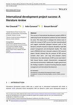 A Gateway to International Development Success