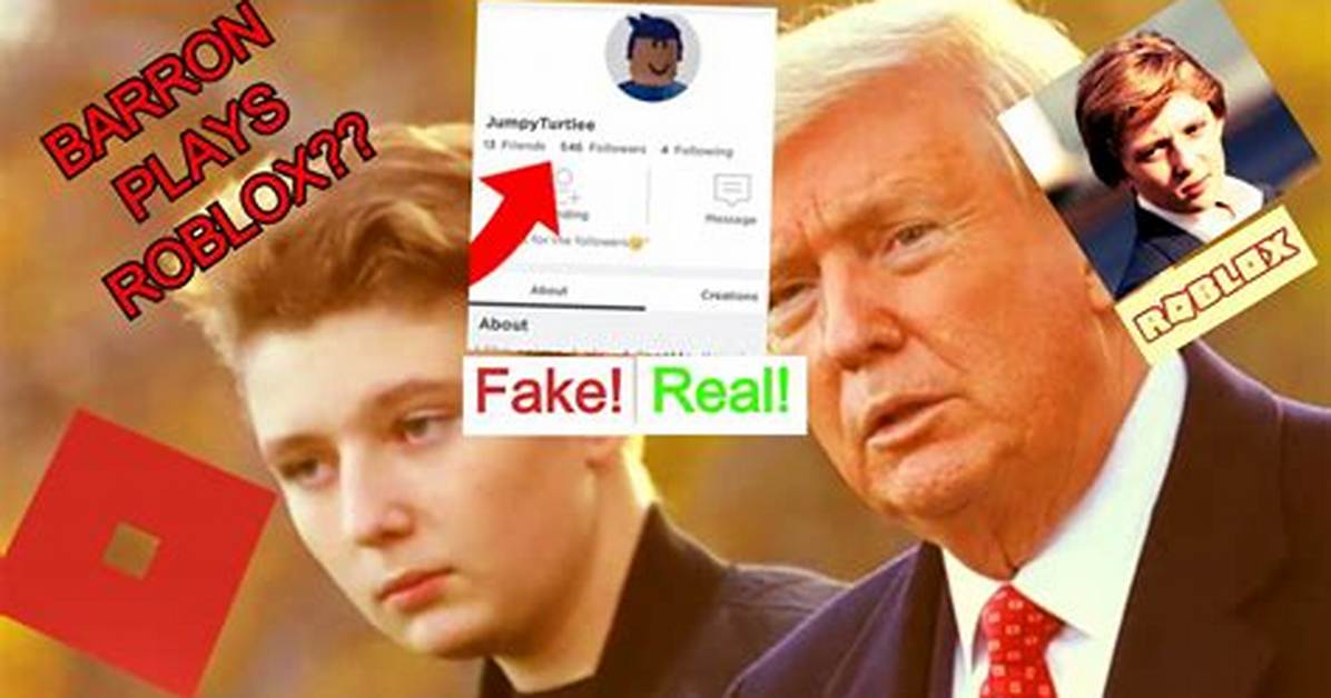 Barron Trump's Roblox Account: a Deeper Look into the Former First Son's Online Presence