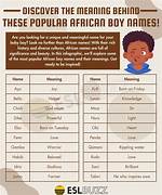 Discover 100 Meaningful African Boy Names and Their Stories