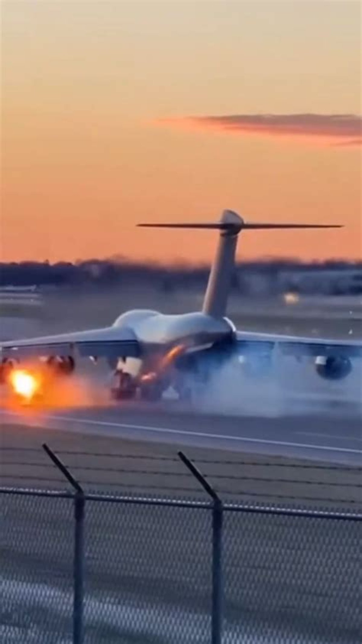 Engine Failure Caught on Cctv