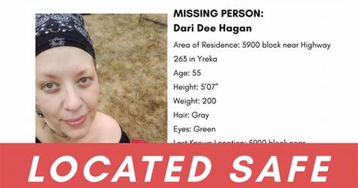 Missing Person Update and Search Efforts