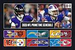 Nfl Primetime Games by Team for 2023