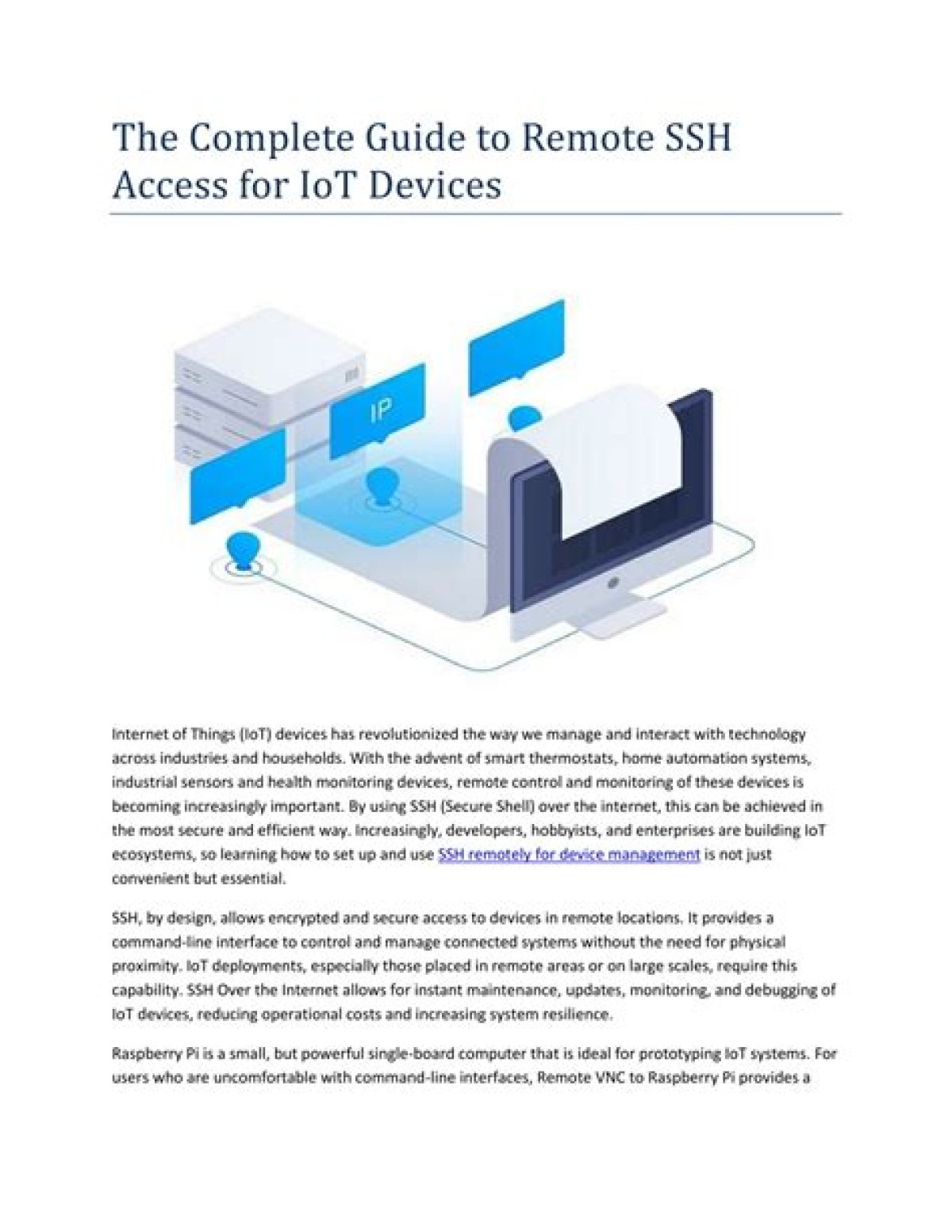 Remote Iot Ssh Access: Securely Manage & Control Your Devices