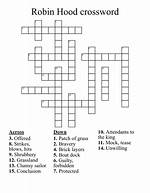 Robin Hood's Love Crossword Clue and Answer ·