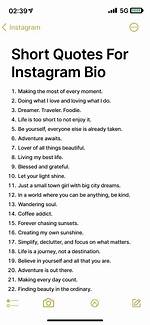 Short Quotes for Your Impactful Instagram Bio