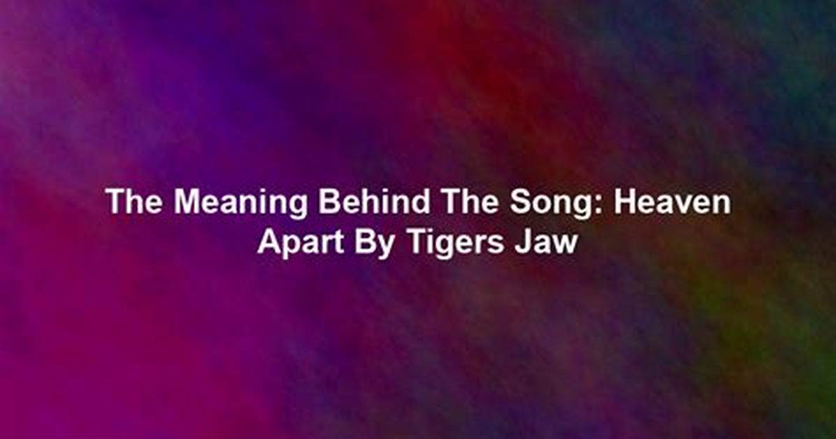 The Meaning Behind the Song: Heaven by John Legend