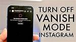 Turning off Vanish Mode on Instagram Revealed