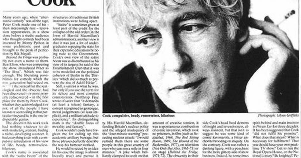Unveiling the Comedy Genius of Peter Cook and Alba: a Journey of Discovery