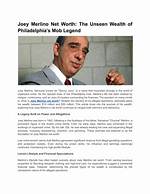 Unveiling the Life of Joey Merlino: the Notorious Gambler